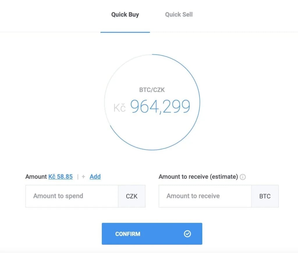 Nákup Bitcoinu na Coinmate
