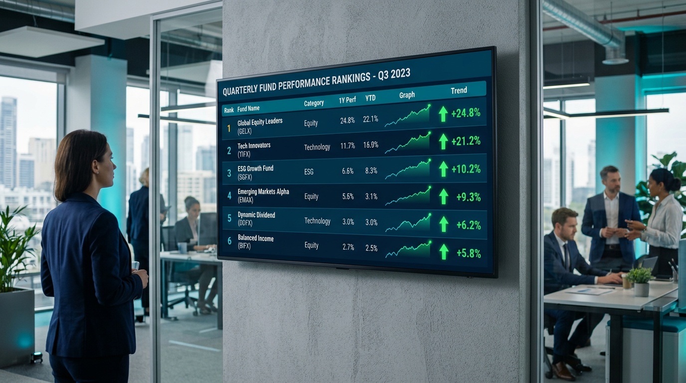 Seznam nejlepších ETF fondů s výkonostními grafy