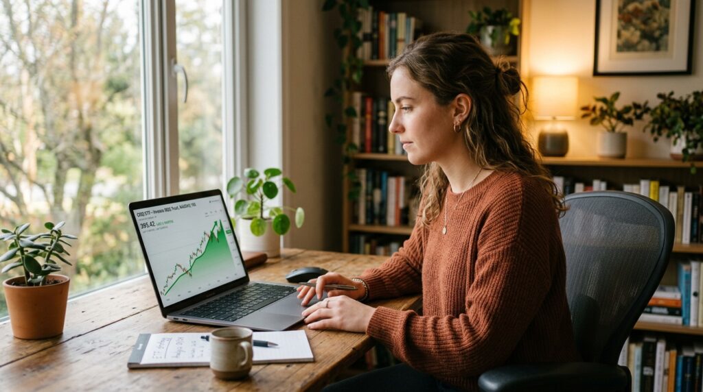 Investování do ETF online – ukázka obchodní platformy