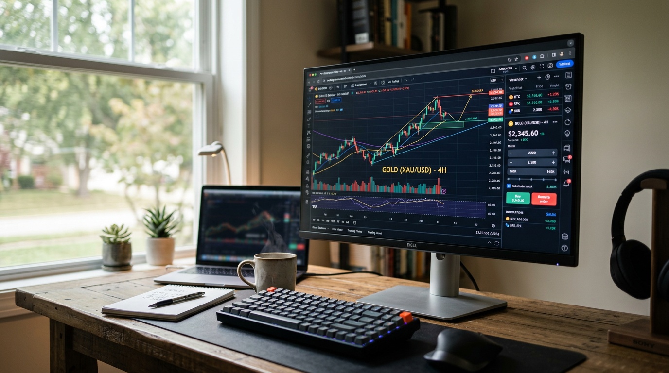 Obchodování se zlatem online přes brokerskou platformu
