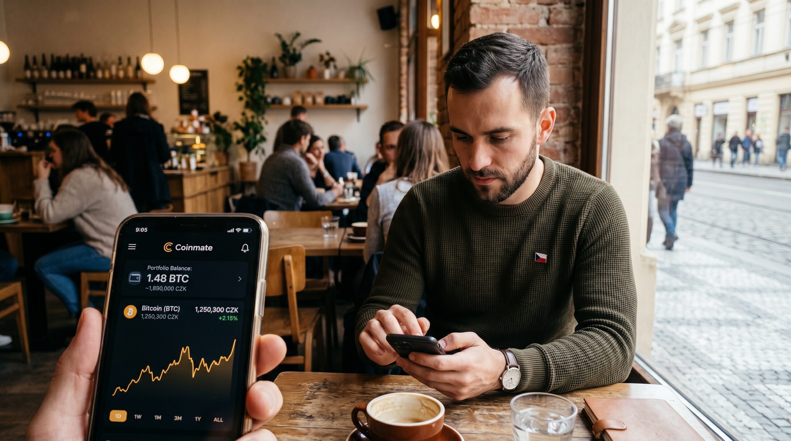 Český investor sleduje bitcoin rally na Coinmate