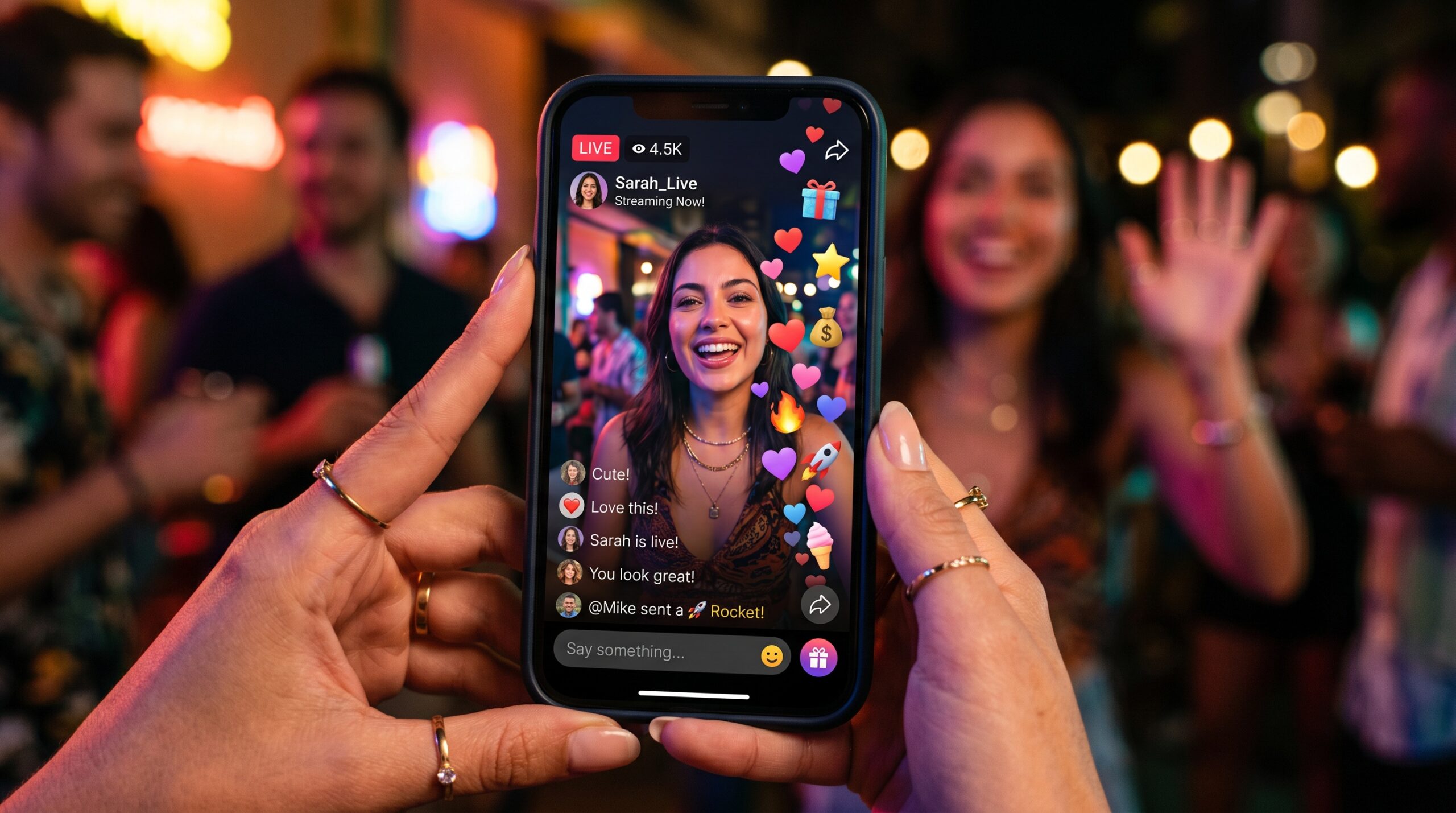 TikTok LIVE dárky a diamanty